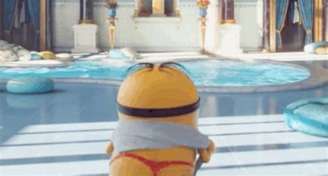 minion wearing thong|Minion in red thong .